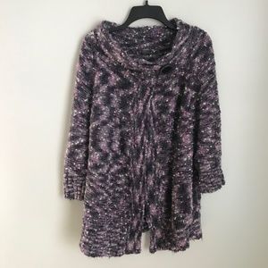 Sartoria Benetton Purple Alpaca Wool Wrap Sweater